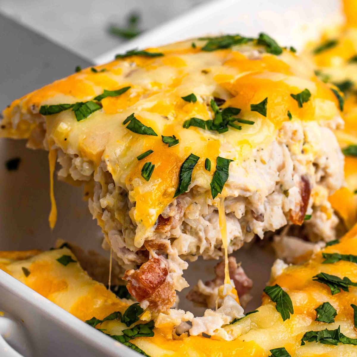 Keto & Gluten-Free Chicken Cauliflower Casserole for Busy Nights